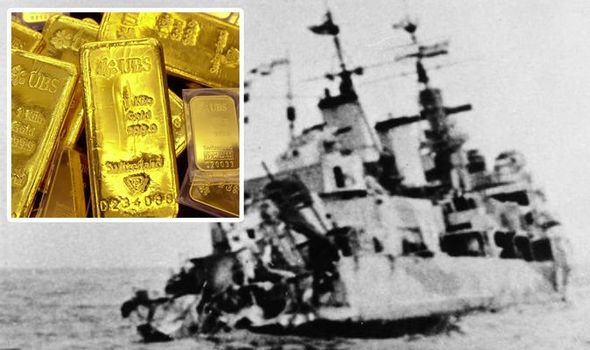 The ship was sunk during World War 2