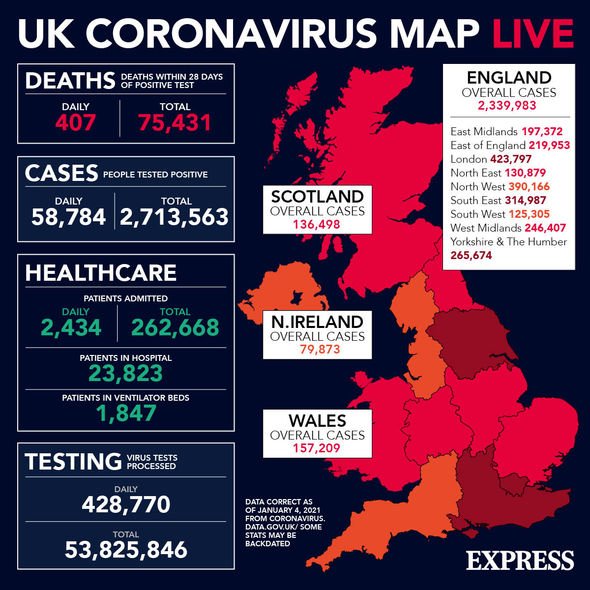 UK coronavirus cases mapped