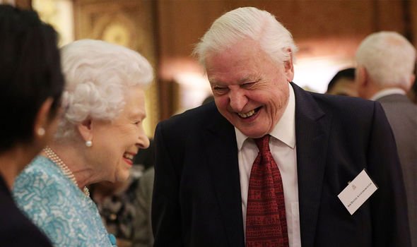 david attenborough queen elizabeth ii
