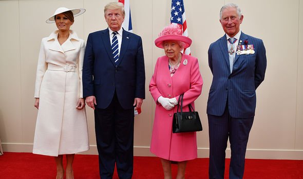 donald melania trump queen prince charles