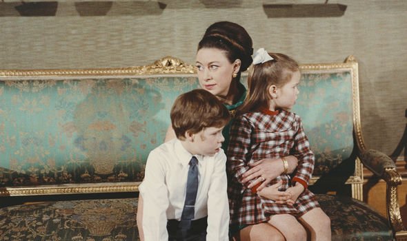 Princess Margaret's close relationship with her children was shown in the programme Princess Margaret's close relationship with her children was shown in the programme