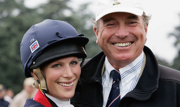 Mark Phillips with his daughter Zara - he now lives as a private citizen