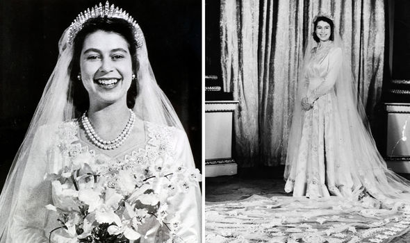 The Queen's wedding dress from 1947 included a nod to the same painting The Queen's wedding dress from 1947 included a nod to the same painting