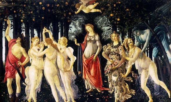 Botticelli's Primavera from the 15th Century Botticelli's Primavera from the 15th Century