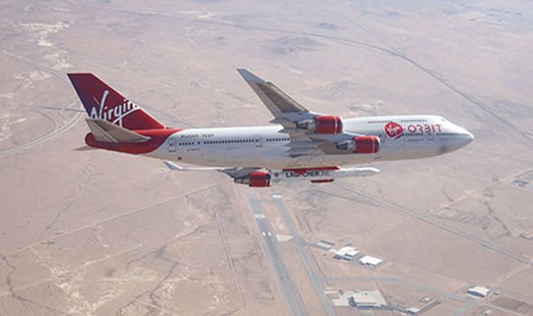 A modified Boeing 747-400 aircraft A modified Boeing 747-400 aircraft