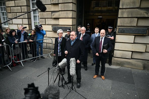 Alex Salmond: Sturgeon is currently embroiled in a legal battle with her old political ally Alex Salmond: Sturgeon is currently embroiled in a legal battle with her old political ally
