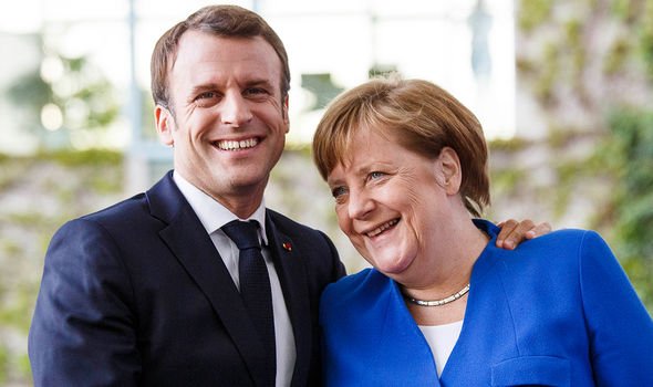 Angela Merkel and Emmanuel Macron Angela Merkel and Emmanuel Macron