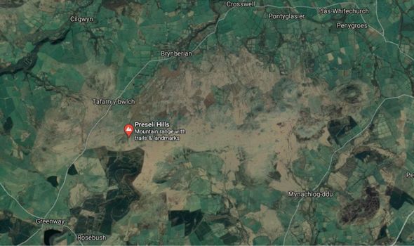 Bedd Arthur: The site is believed to be the resting place of King Arthur, on the Preseli Hills