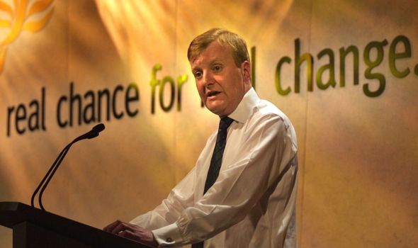 Charles Kennedy delivers a speech while leader in 2001 Charles Kennedy delivers a speech while leader in 2001