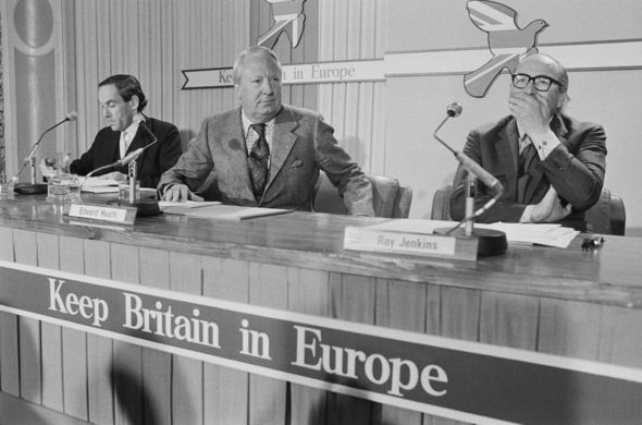 Edward Heath: The former Tory PM took the UK into Europe in 1972