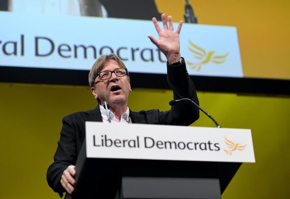 Guy Verhofstadt: The European politician spoke on behalf of the Liberal Democrats against Brexit Guy Verhofstadt: The European politician spoke on behalf of the Liberal Democrats against Brexit
