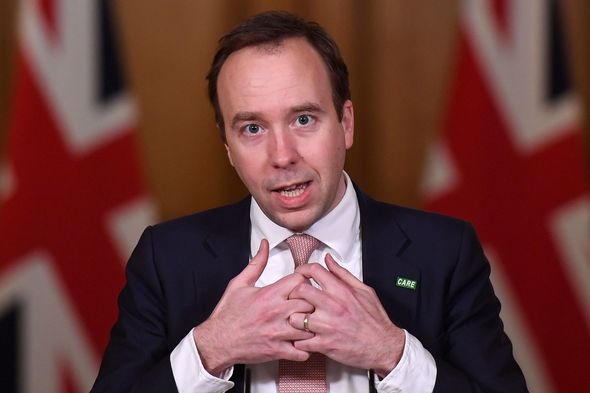 Health Secretary Matt Hancock