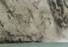 ‘Large part’ of White Cliffs of Dover collapses into the sea in astonishing footage | UK | News (Reports)