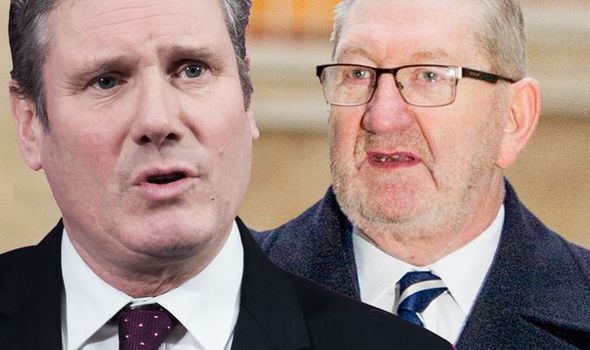 Len McCluskey: The trade union leader will be forced to back Keir Starmer, an expert told Express.co.uk