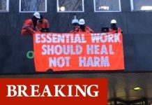 London protest: Extinction Rebellion protestors scale HS2 headquarters | UK | News (Reports)