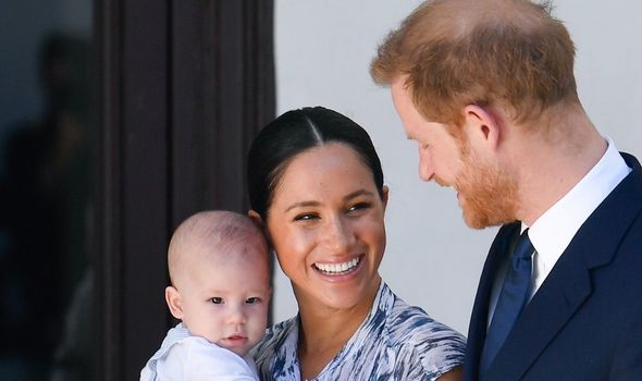Meghan Markle with Prince Harry and Archie Meghan Markle with Prince Harry and Archie