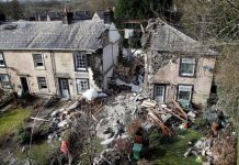 One dead and five injured after huge explosion demolishes mid-terrace cottage | UK | News (Reports)