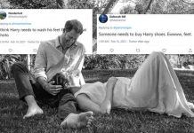 Prince Harry and Meghan pregnancy picture backlash as Duke mocked for bare feet – ‘Ewww!’ | Royal | News (Reports)