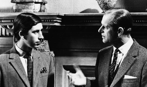 Prince Philip with Prince Charles in 1969