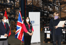 UK donates equipment to Peru to fight the COVID-19 pandemic.