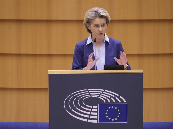 Ursula von der Leyen: The Commission President backtracked on the EU's vaccine move last week Ursula von der Leyen: The Commission President backtracked on the EU's vaccine move last week