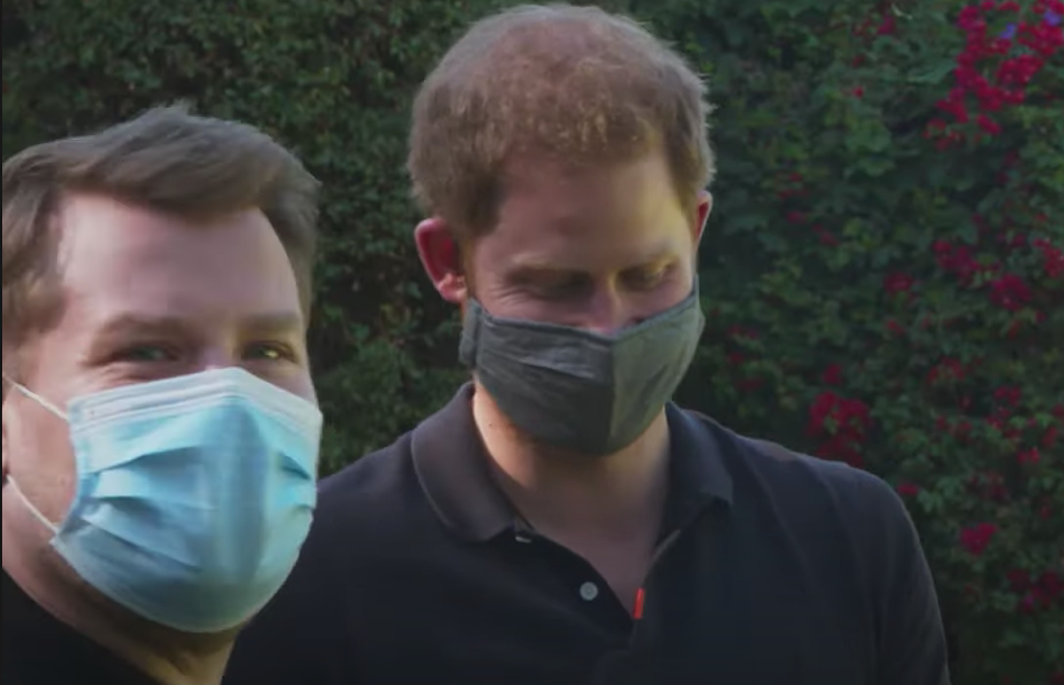 prince harry news - harry and james corden