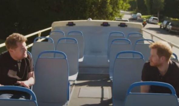 James Corden: Harry appeared in an interview with the actor over the weekend James Corden: Harry appeared in an interview with the actor over the weekend