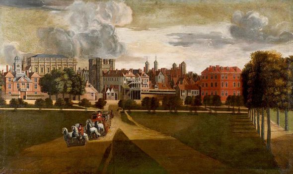 The palace was burnt down by a fire in 1698 The palace was burnt down by a fire in 1698