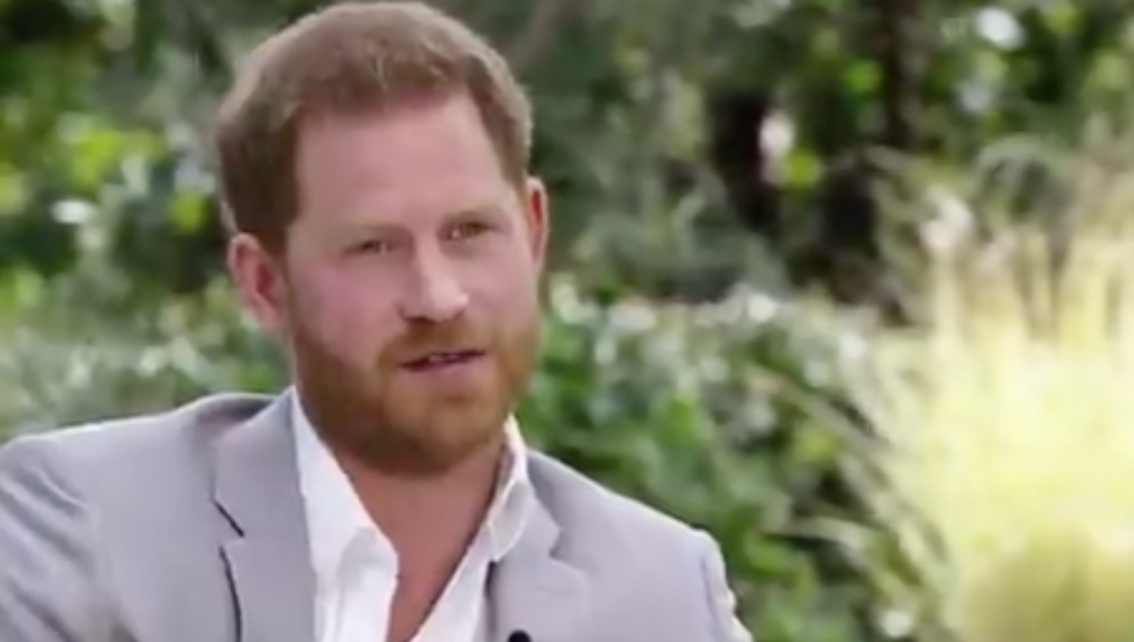 Prince Harry speaking to Oprah Prince Harry speaking to Oprah