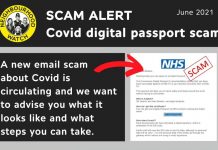 NHS: Covid vaccine passport email is a scam (Police) NHS: Covid vaccine passport email is a scam (Police)