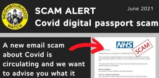 NHS: Covid vaccine passport email is a scam (Police)