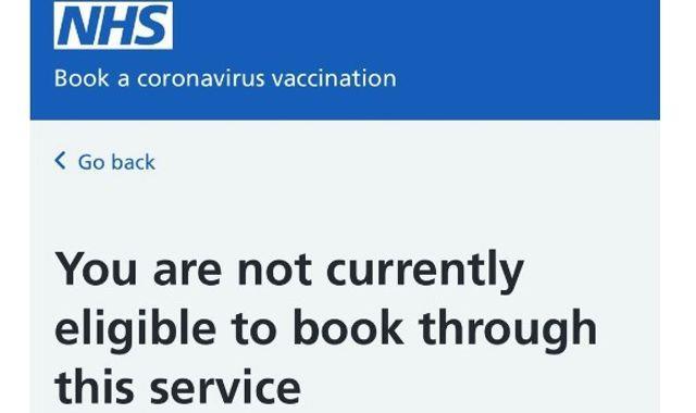 UK covid vaccine: 25-29 year olds turned away by NHS booking system